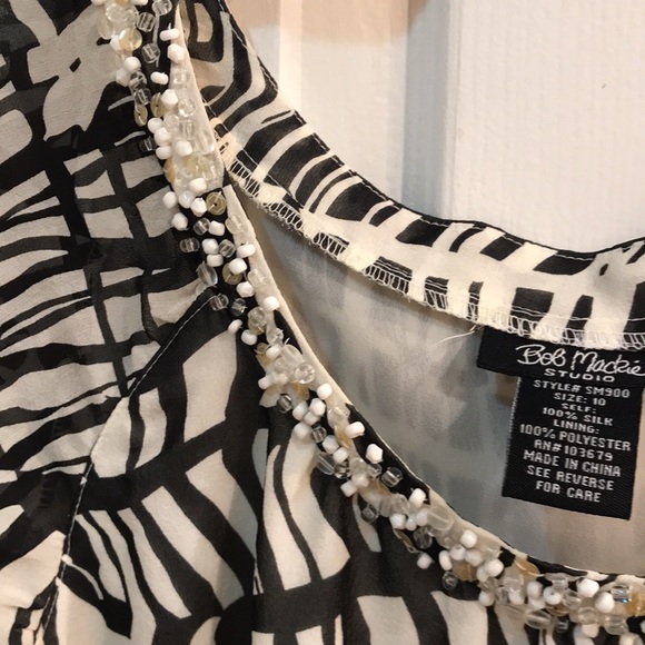 🌸NEW🌸 Bob Mackie Vintage Zebra Silk Top - Picture 15 of 15